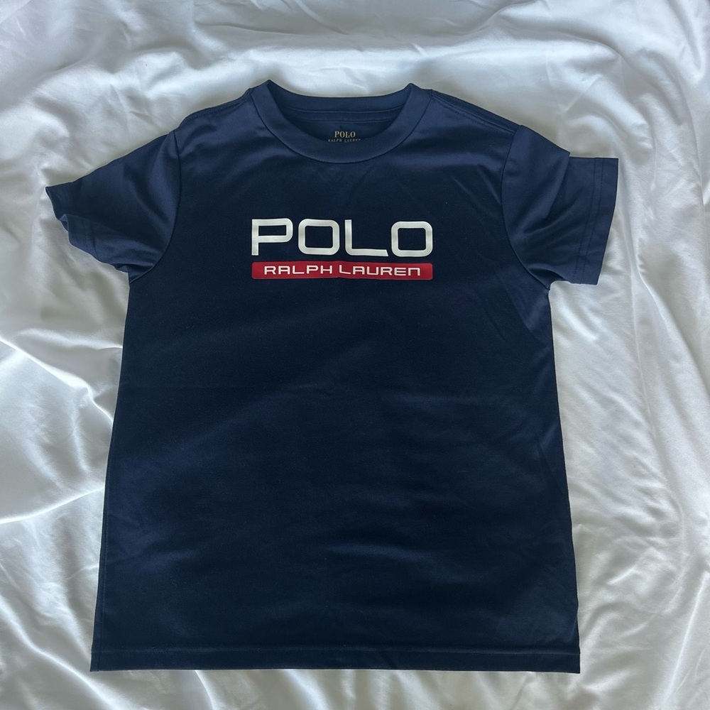 Boys performance polo tee